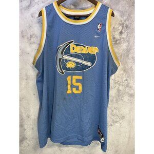 Vintage Denver Nuggets Jersey Carmelo Anthony  Mens 2XL+2 Length Nike Blue